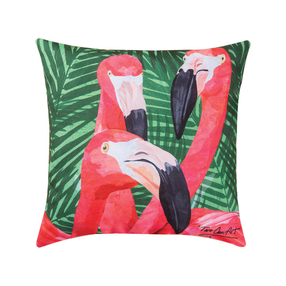 Flamingos Indoor Outdoor Pillow