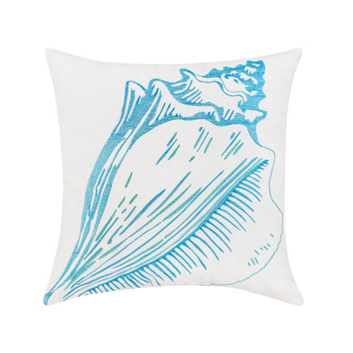 Conch Shell Indoor Outdoor Pillow
