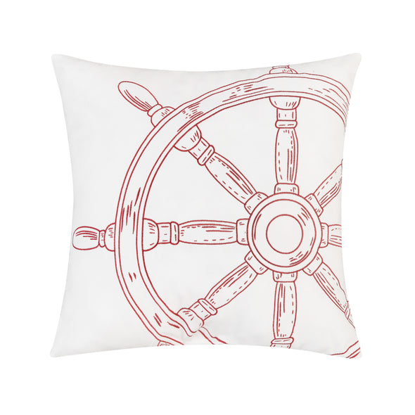 Ships Wheel Indoor Outdoor Pillow
