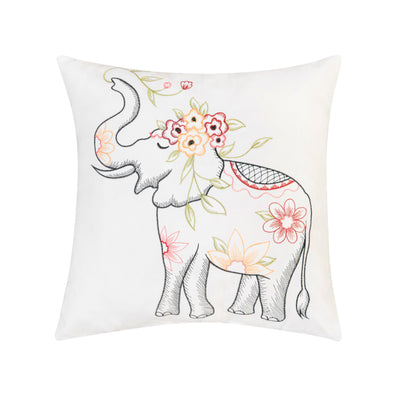 Tropical Elephant Indoor Outdoor Pillow