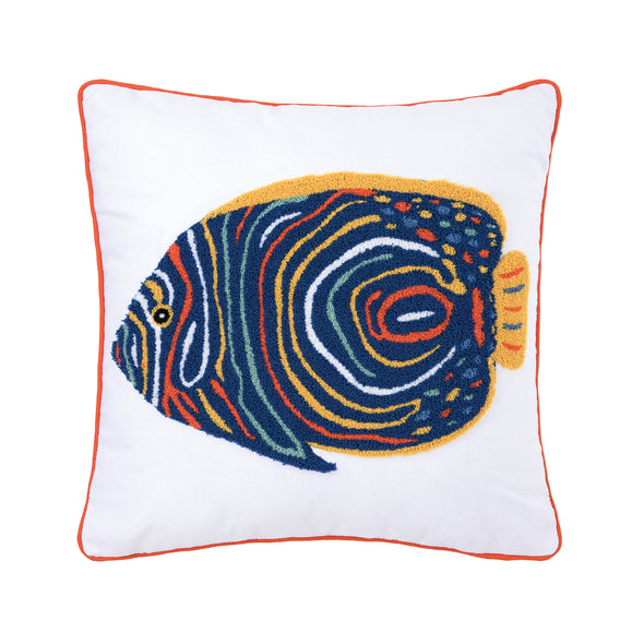 Tropical Angelfish Decorative Pillow