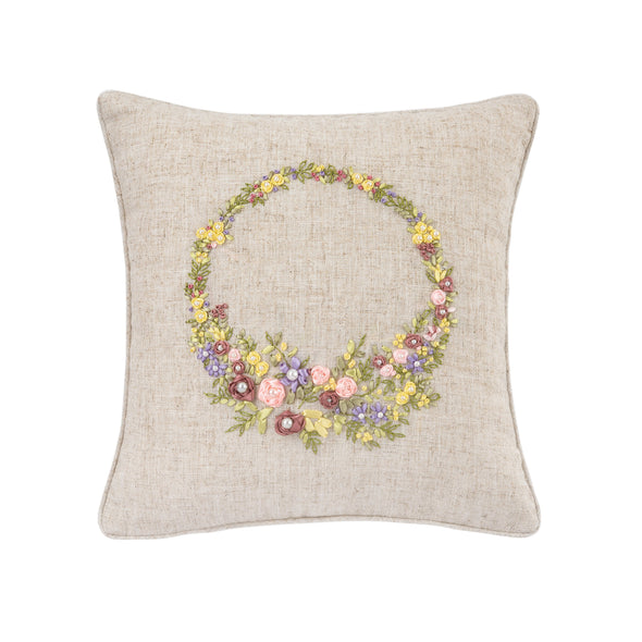 Spring Wreath Pillow
