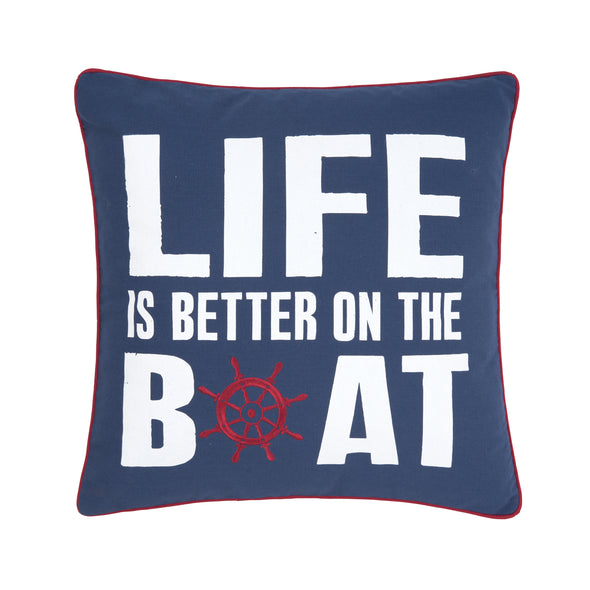 Better On The Boat Decorative Pillow