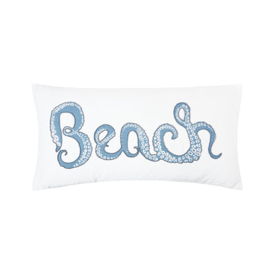 Octopus Beach Decorative Pillow