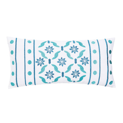 Teal Geo Decorative Pillow