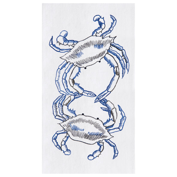 Blue Crabs Flour Sack Kitchen Towel