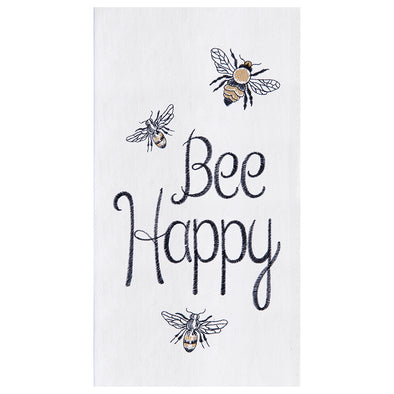 Bee Happy Flour Sack Kitchen Towel