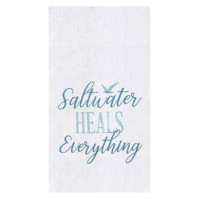 Saltwater Heals Everything Flour Sack Kitchen Towel