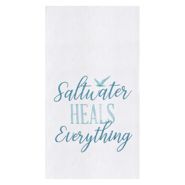 Saltwater Heals Everything Flour Sack Kitchen Towel