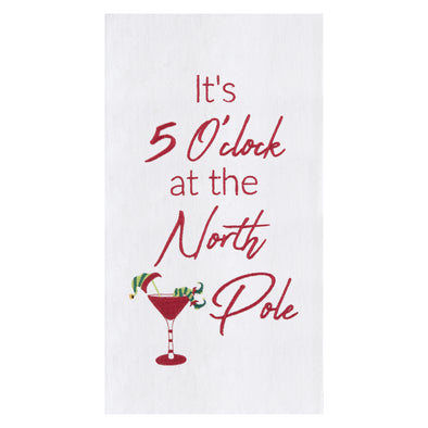 5 O'Clock North Pole Kitchen Towel