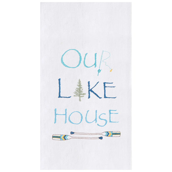 Our Lake House Flour Sack Kitchen Towel