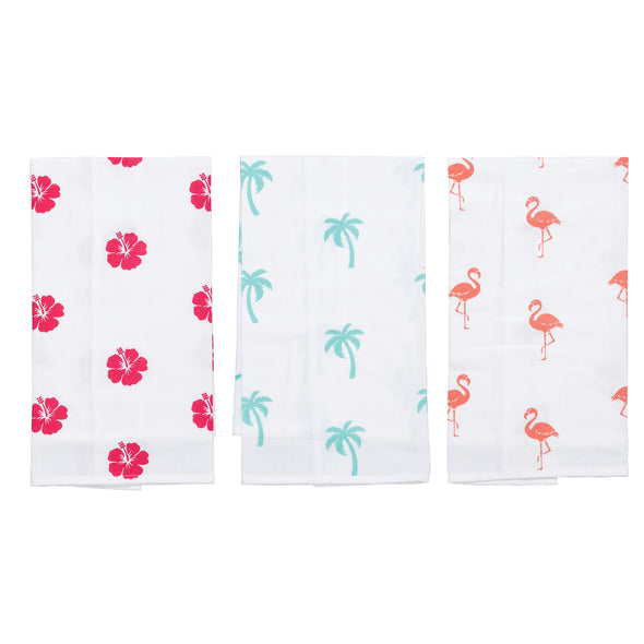 Tropics Flour Sack Kitchen Towel Set