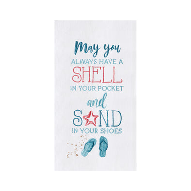 Shell In Your Pocket Flour Sack Kitchen Towel
