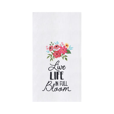 Live in Full Bloom Kitchen Towel