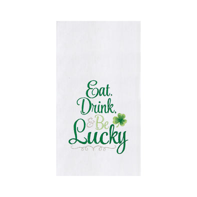 Eat, Drink, & Be Lucky Kitchen Towel