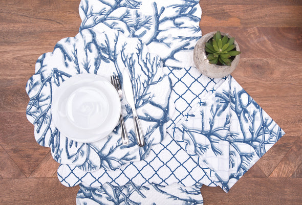 Oceanaire Quilted Table Linens