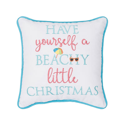 Beachy Little Christmas Decorative Pillow