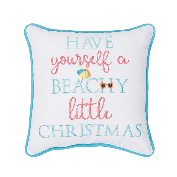 Beachy Little Christmas Decorative Pillow