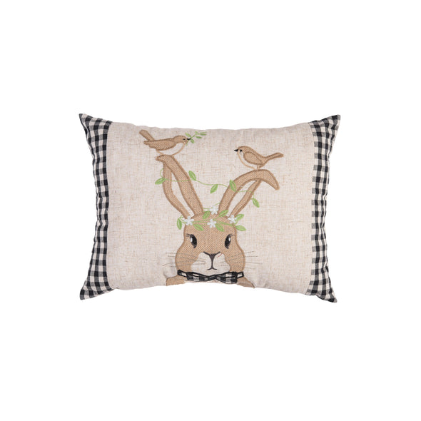Bunny Birds Decorative Pillow