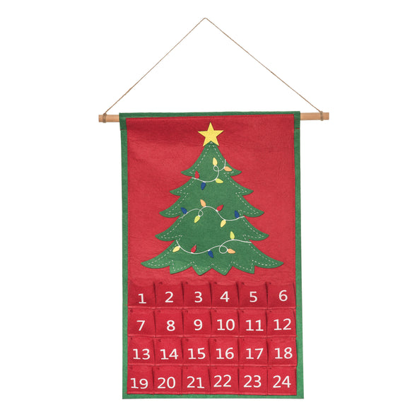 Christmas Tree Felt Advent Calendar, christmas calendar. advent calendar