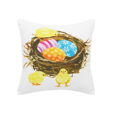 Chicks & Nest Pillow