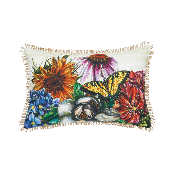 Botanical Floral Pillow