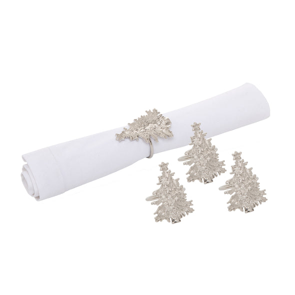 Christmas Tree Napkin Ring Set