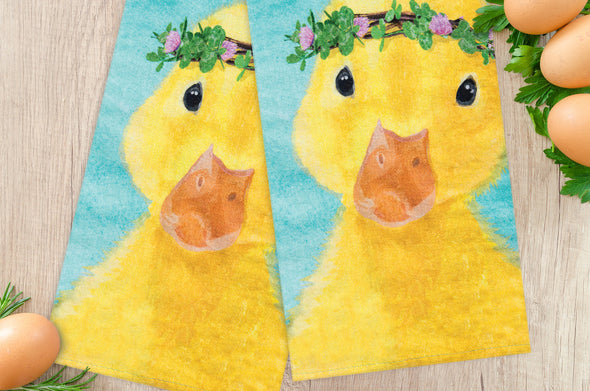 Clover Duckling Flour Sack Kitchen Towel