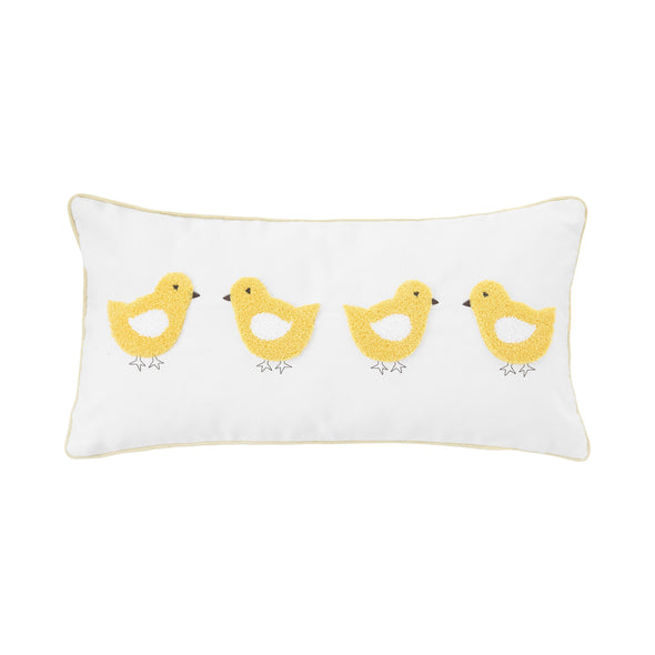 Four Cute Chicks Decorative Pillow