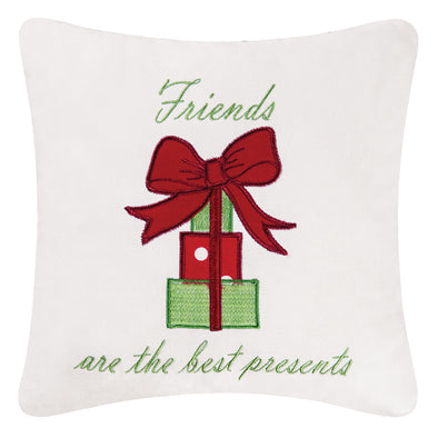 Friends Are Best Presents Decorative Pillow