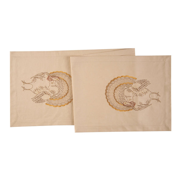 traditional thanksgiving table runner with an embroidered turkey