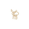 gold deer napkin ring set, christmas napkin ring