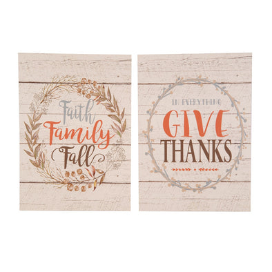fall and harvest sentiment wall art in a modern farmhouse style