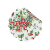 holiday ribbon table linens, round christmas placemat