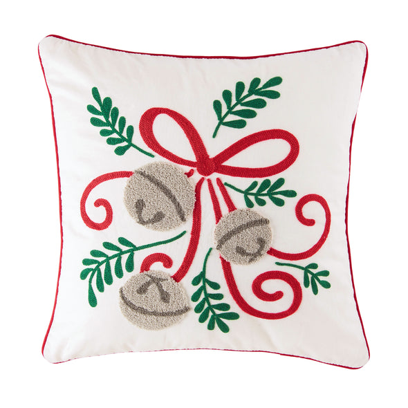 jingle bow decorative pillow, christmas pillow