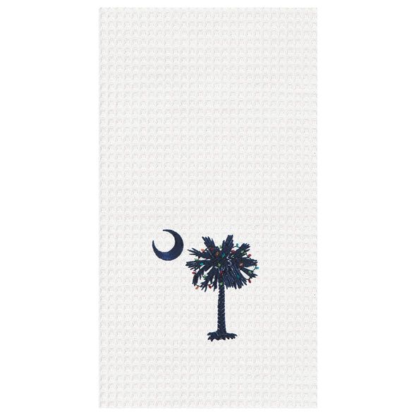 Palmetto With Lights Kitchen Towel