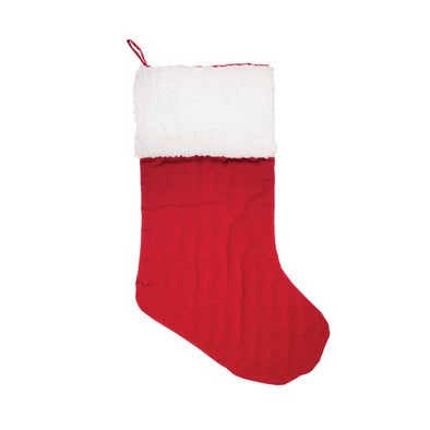 red velvet stitch stocking, christmas stocking