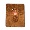 reindeer decorative pillow blanket, kids christmas blanket