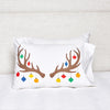 reindeer ornament pillowcase, christmas pillowcase