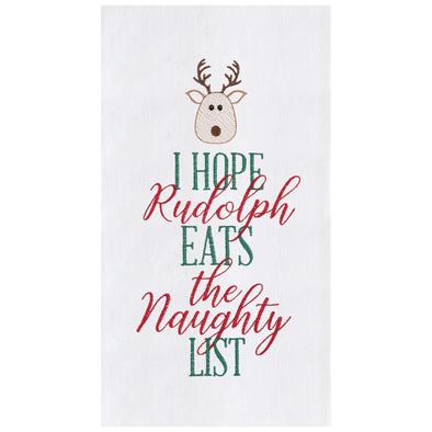 Rudolph Eats Kitchen Towel