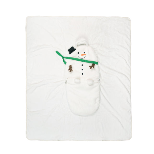 Snowman Decorative Pillow Blanket