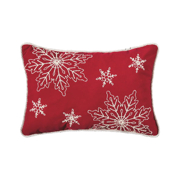 Snowy Holiday Decorative Pillow