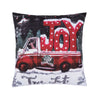 Geoffrey Allen tree lot decorative pillow, christmas pillow, red truck farmhouse holiday decor