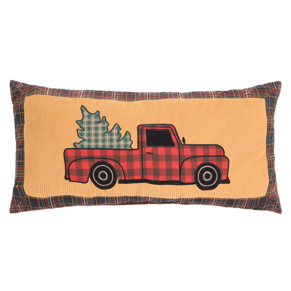 wild wood for truck decorative pillow, farmhouse holiday decor