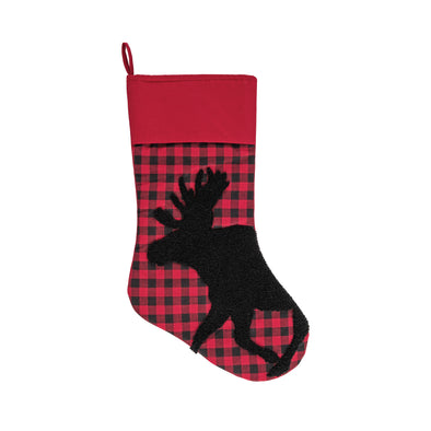woodford moose buffalo check christmas stocking