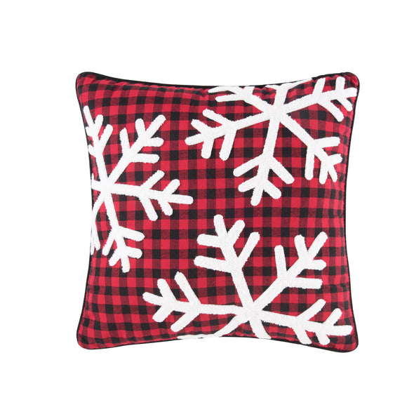 woodford snowflake buffalo check decorative pillow