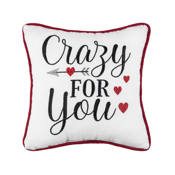 Crazy For You Decorative Pillow