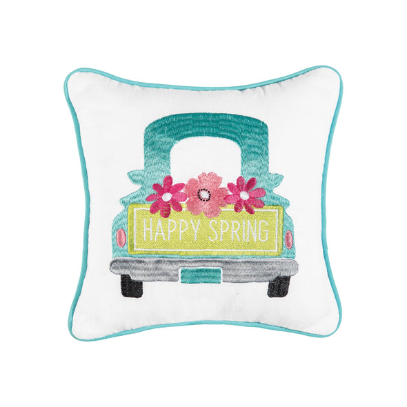 Happy Spring Truck Pillow