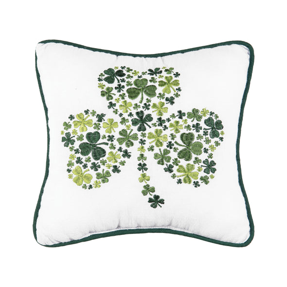 Irish Shamrock Decorative Pillow